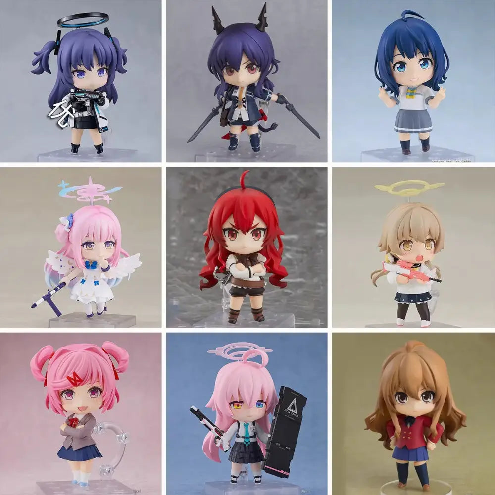 Mushoku tensei roxy migurdia q version figure set with nine collectible anime figurines featuring posable design and character styling