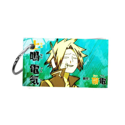 My hero academia character note pad with spiky blonde anime character and teal background from china animation