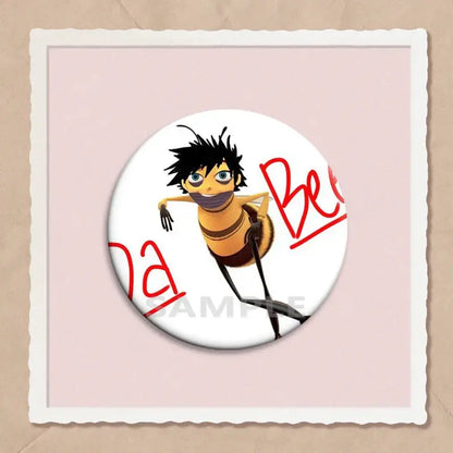 A circular hero academia dabi button pin featuring animated character barry b in 32 44 58mm badge sizes
