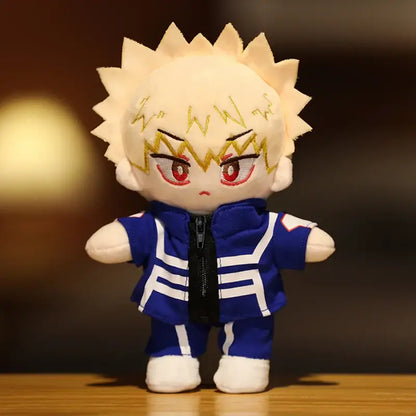 My Hero Academia Deku plush doll 20cm cream soft plush with spiky blonde hair and blue jacket with white stripes