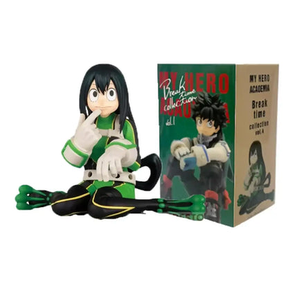 My Hero Academia PVC figure featuring a green top and black pants character with long dark hair, 11cm collectible