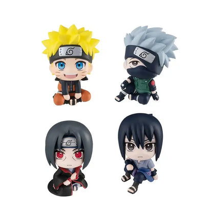 Naruto kakashi q version figurine anime figure in chibi style pvc collectible model with detailed colorful costume