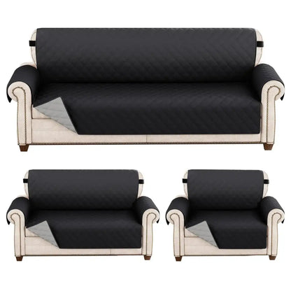 Black quilted diamond pattern naruto kakashi sofa cover set for living room waterproof kakashi sofa cover