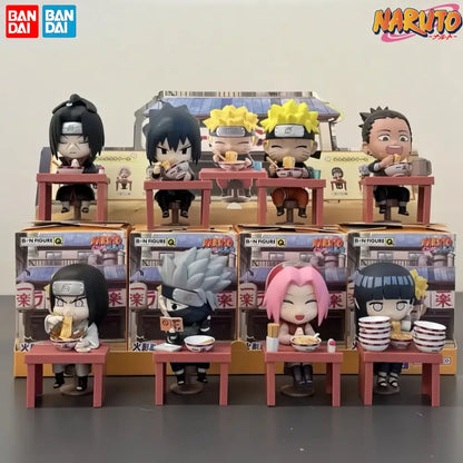 Naruto-themed chibi figurines in colorful detailed plastic packaging blind box handmade ornament collectible