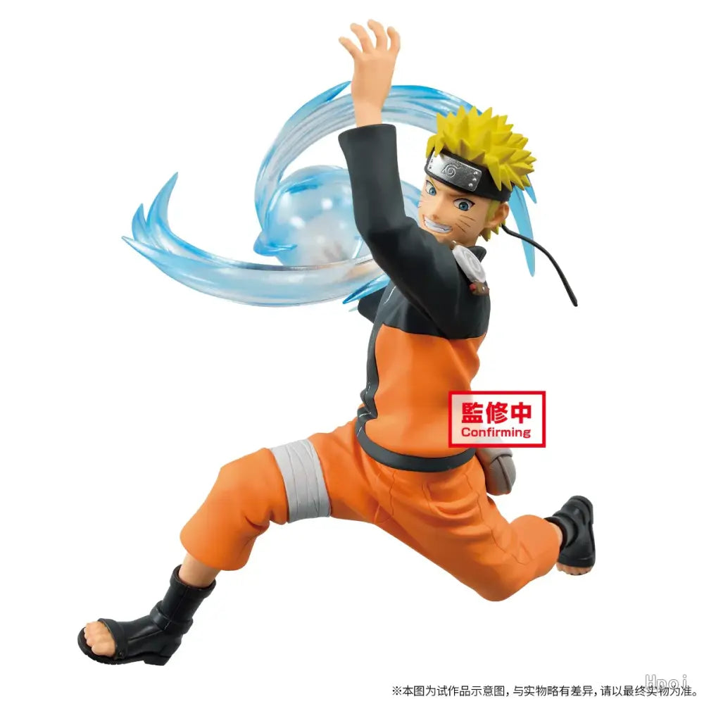 Naruto shippuden uzumaki pvc statue 15cm in dynamic battle pose wearing orange jumpsuit black headband and sandals