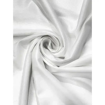 White satin fabric with smooth glossy finish and subtle sheen on neon genesis evangelion asuka langley v-neck tee