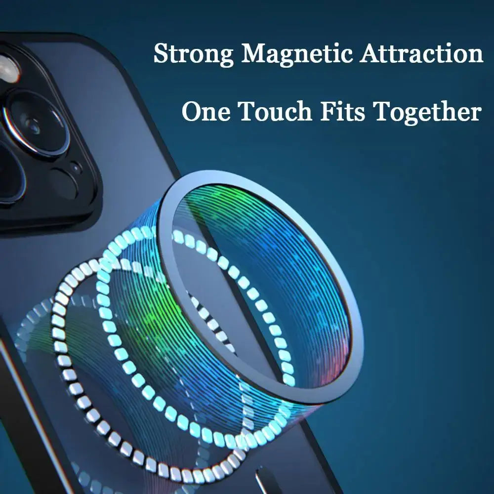 Back of neon genesis evangelion eva magsafe phone case with sleek iridescent eva magsafe phone magnetic ring design