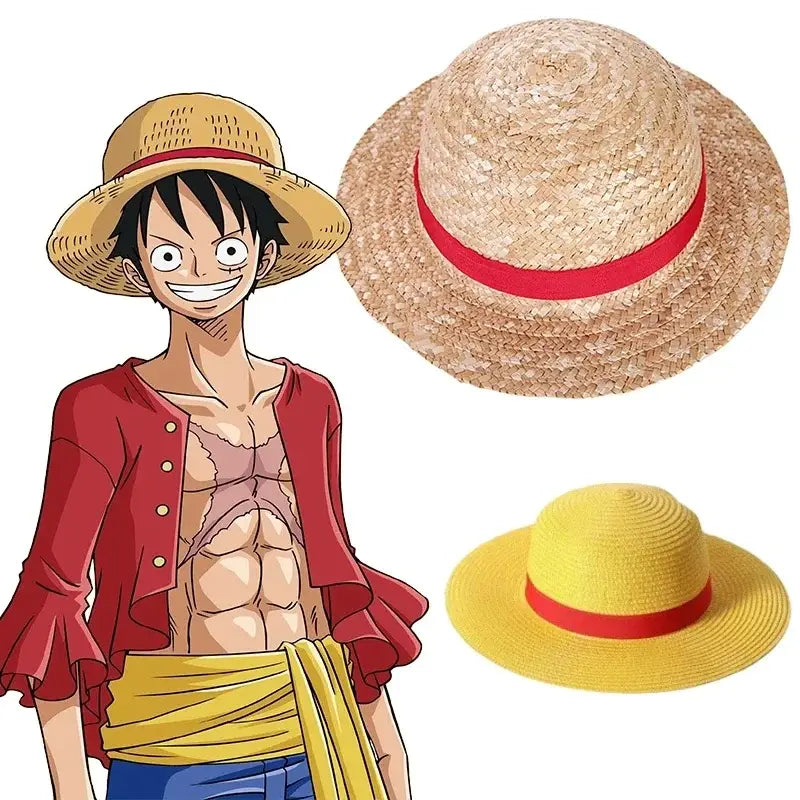 One piece luffy pirate straw hat delivers a durable straw hat with a red band in 31cm and 35cm sizes