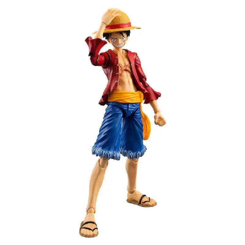 Detailed articulated pvc luffy action figure featuring monkey d luffy in vibrant colors for collectors and fans