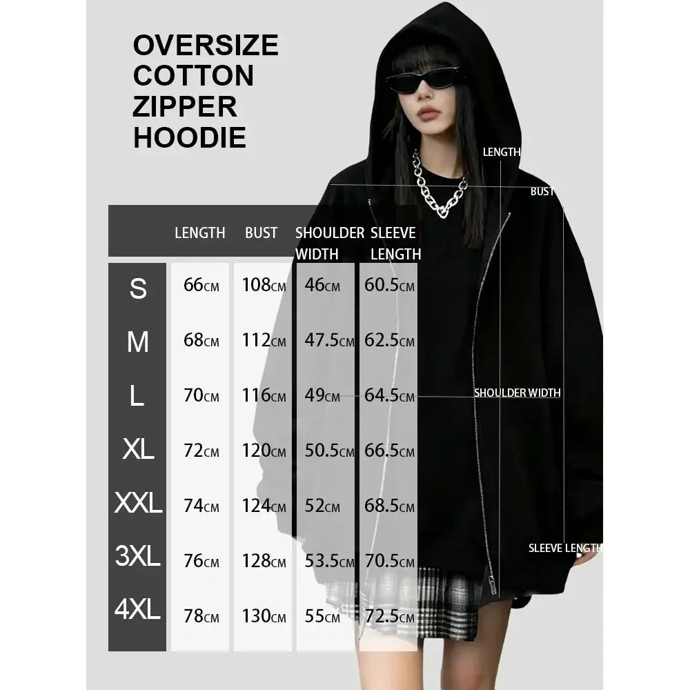 Black oversized cotton zip up hoodie featuring one piece monkey d luffy gear 5 cartoon print for everyday comfort