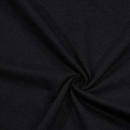 Black textured fabric with a soft heathered look on the one punch man saitama unisex cotton crewneck t-shirt