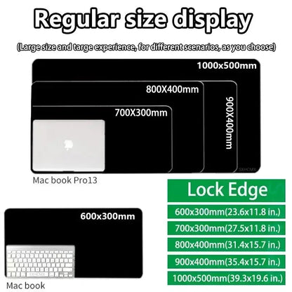 Black rectangular bulbasaur mouse pad desk mat with matte finish designed for macbook pro 13 and standard macbook