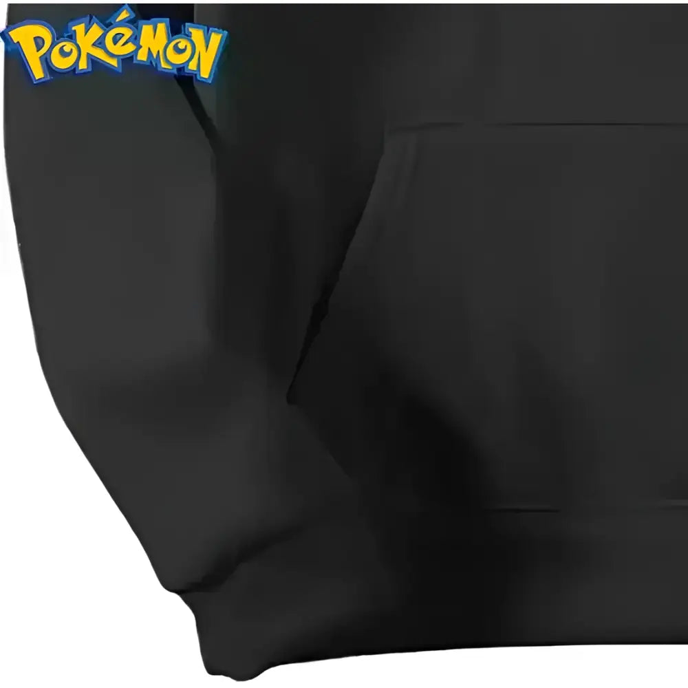 Gray cotton pokemon charizard oversized hoodie with front pocket and iconic yellow multi-color flame dragon logo on sleeve