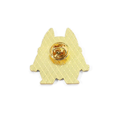 Gold-colored metal pokemon gengar enamel lapel pin shaped like a stylized cartoon creature with pointed ears and legs