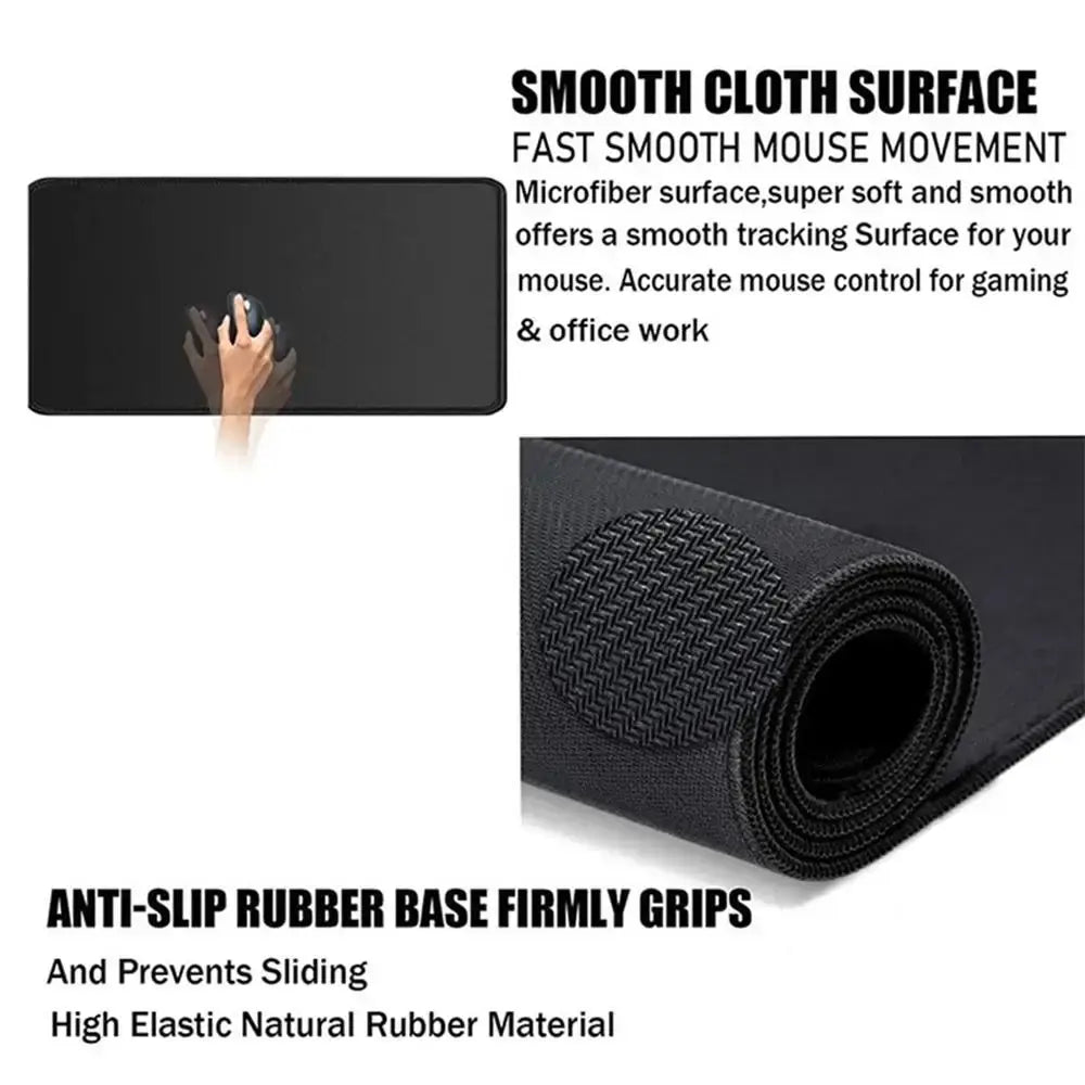Solo leveling sung jin-woo mousepad xxl 90x40cm black microfiber with textured surface and anti-slip rubber base