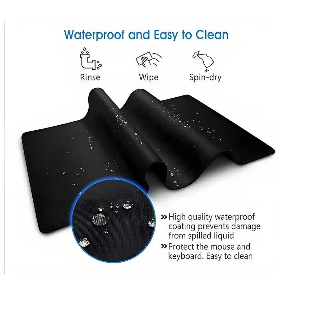 Black waterproof solo leveling sung Jin-Woo mousepad xxl 90x40cm with smooth non-slip surface for computer peripherals protection