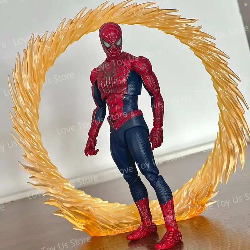 Spider-Man Tobey Maguire action figure mafex no241 with highly detailed red and blue webbed suit design