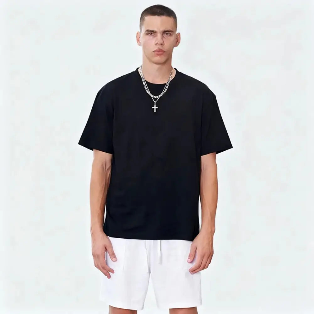 Black cotton spy × family Anya and bond graphic tee with relaxed fit and short sleeves bond graphic tee