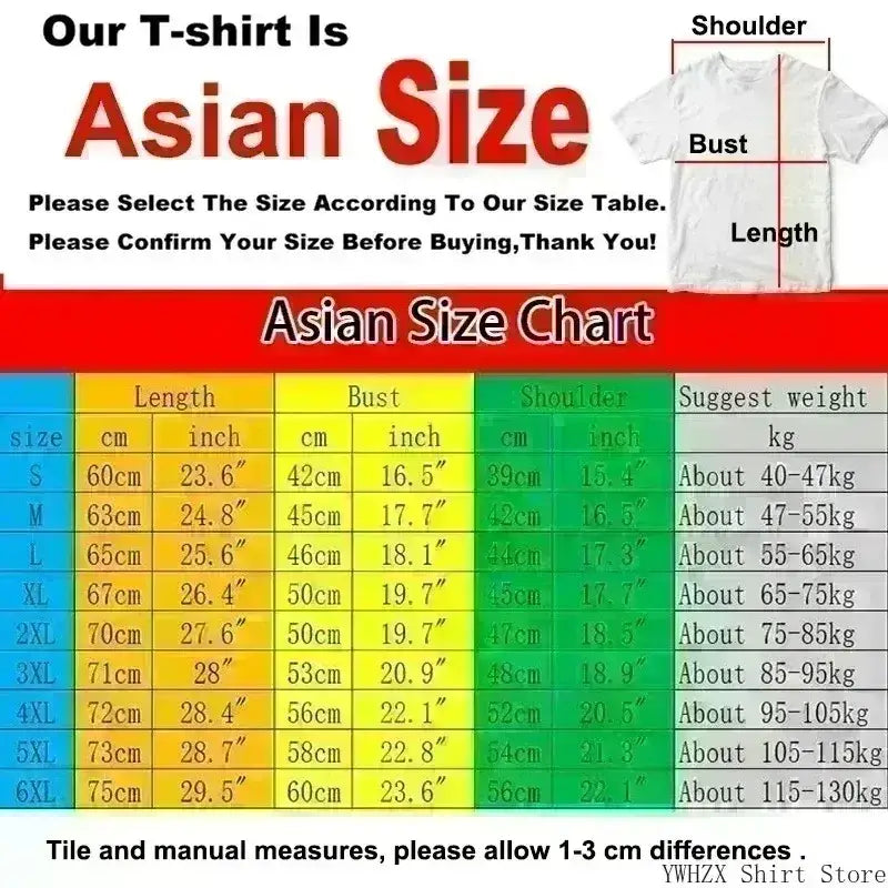 White asian size spy x family anya forger graphic tee with plus size unisex measurement chart and sizing guide