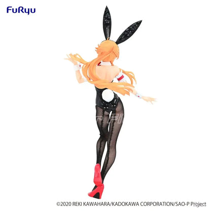 Sword art online Asuna BiCute Bunnies figure black bunny theme orange hair black mesh PVC red heels by FuRyu