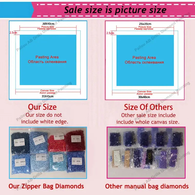 Small colorful beads in blue red and purple for sword art online asuna kirito diamond painting mosaic kit