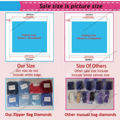 Small colorful beads in blue red and purple for sword art online asuna kirito diamond painting mosaic kit