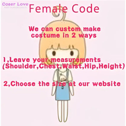A cartoon female character with blonde hair in blue overalls advertising sword art online konno yuuki cosplay costume custom fit