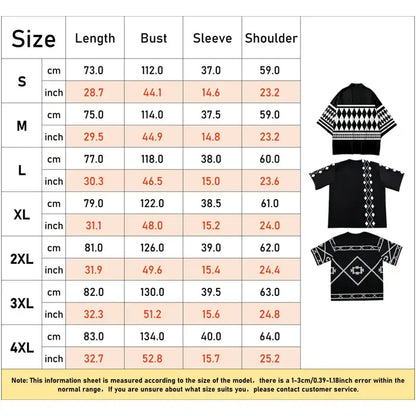 Black short sleeve summer top with white geometric patterns from tokyo revengers draken haori summer short sleeve collection