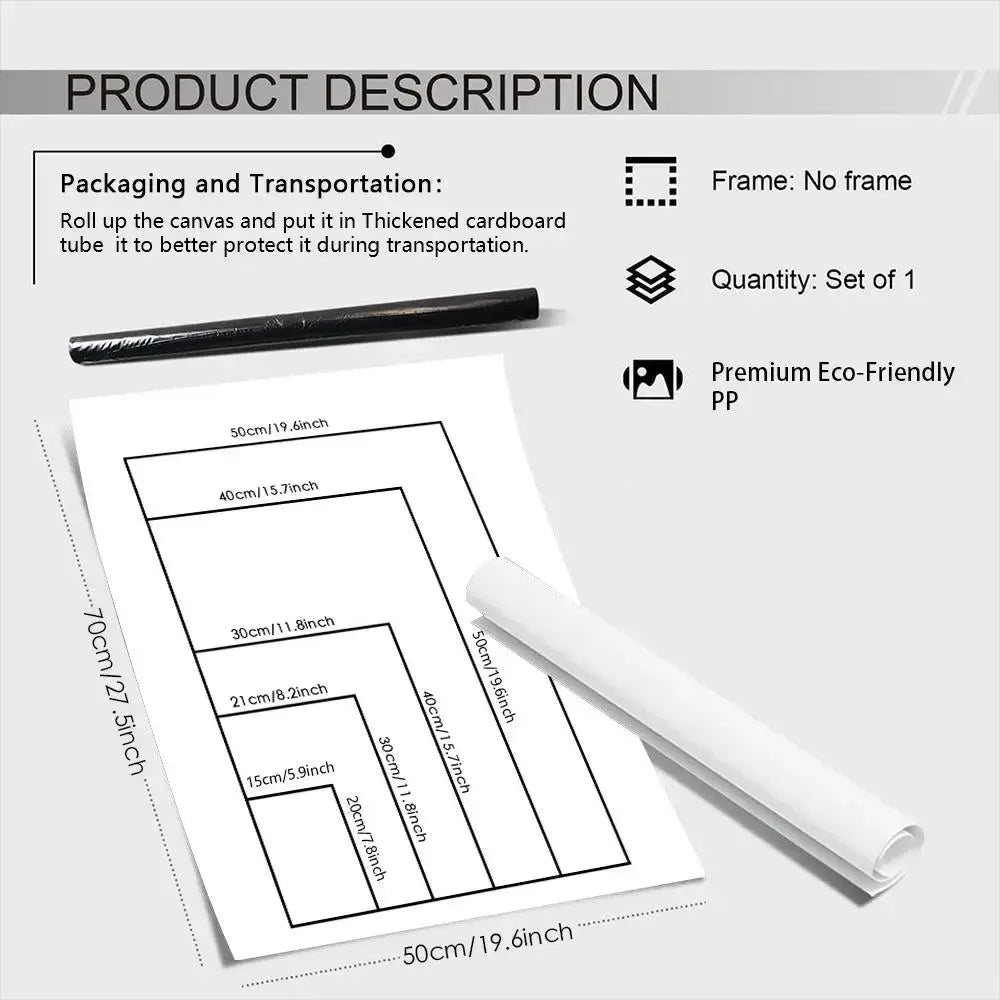 White rolled-up tokyo revengers mikey poster paper wall art sticker with size options and packaging details sheet