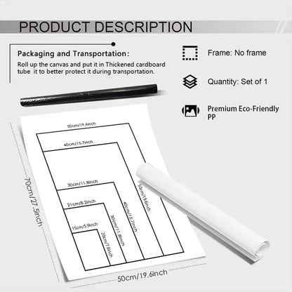 White rolled-up tokyo revengers mikey poster paper wall art sticker with size options and packaging details sheet