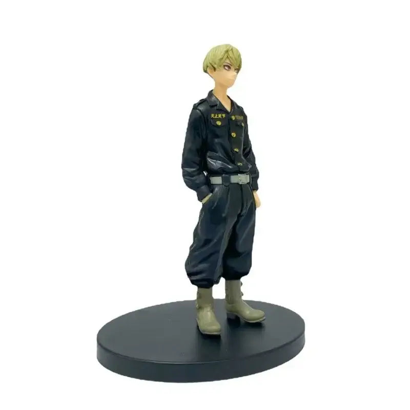Tokyo Revengers Mikey 17cm PVC figure of a young man in dark navy uniform with gold buttons and insignia