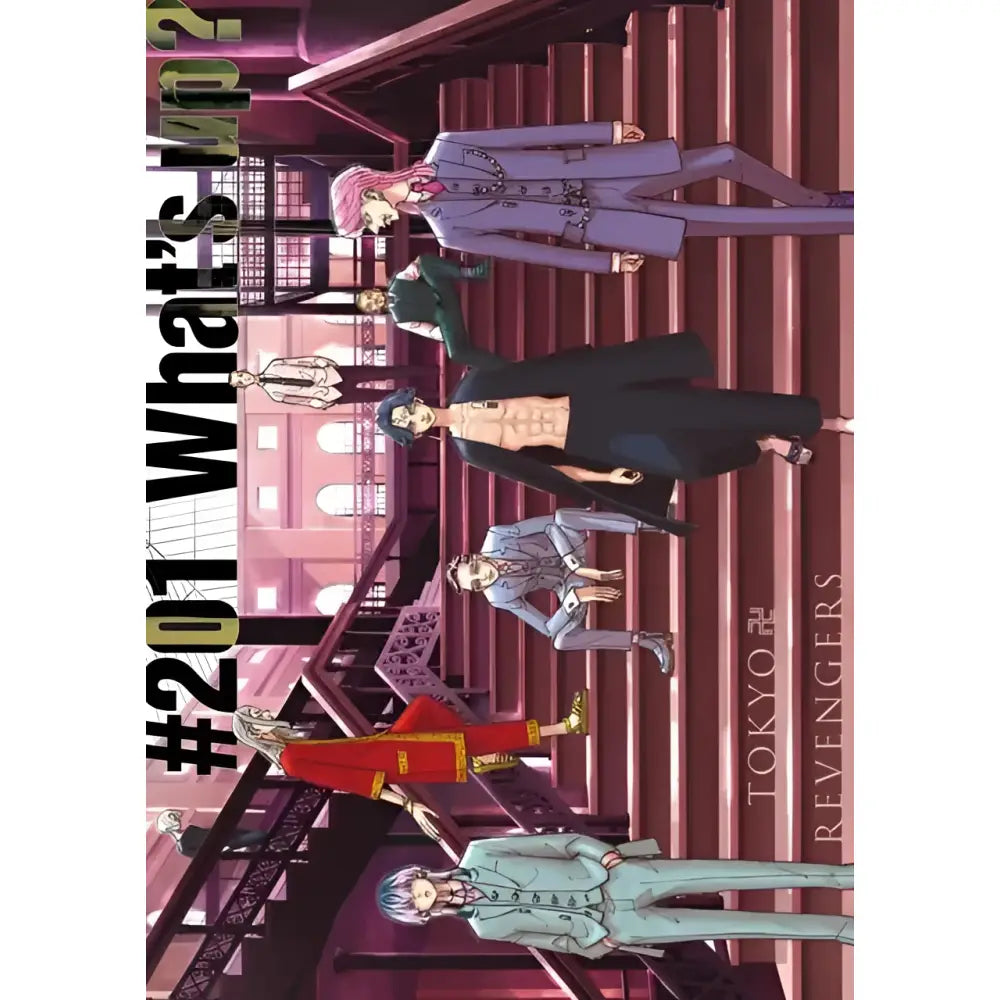 Tokyo Revengers canvas wall art featuring six anime characters in colorful formal suits for stylish home decor