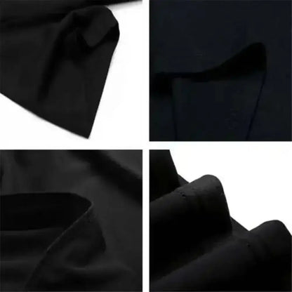 Black unisex cotton vinland saga thorfinn oversized t shirt fabric with smooth matte finish and subtle texture